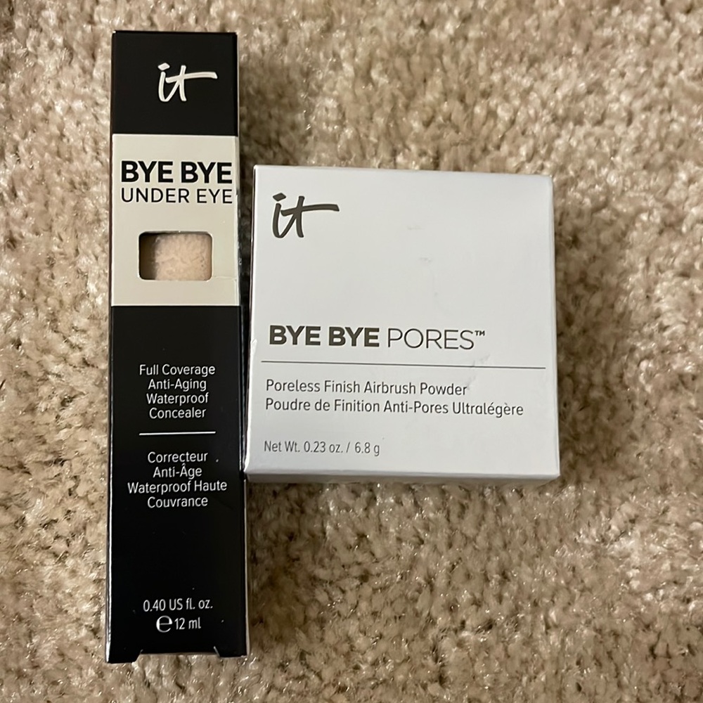 ByeBye concealer AND bye bye pores airbrush powder